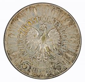 Obrazek 2 dla: 5 złotych 1936 Józef Piłsudski II RP