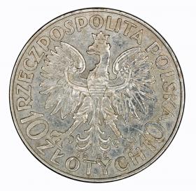 Obrazek 2 dla: 10 złotych 1932 Głowa Kobiety II RP Londyn