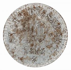 Obrazek dla: 10 fenigów 1918 Possneck Saksonia