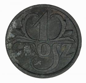 Obrazek dla: 1 grosz 1939 Generalna Gubernia Warszawa