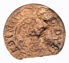 Obrazek 2 dla: Szeląg 1635 Krystyna Waza Elbląg