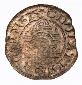 Obrazek 2 dla: Szeląg 1575 Wolne Miasto Ryga