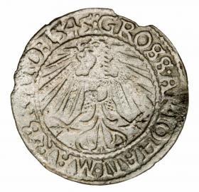 Obrazek 2 dla: Grosz 1545 Jan Kostrzyński Księstwo Krośnieńskie Krosno