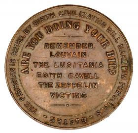 Medal propagandowy 1914 Wielka Brytania 