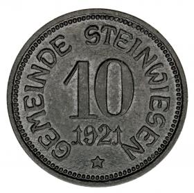 10 fenigów 1921 Steinwiesen Bawaria