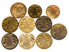 Obrazek dla: Zestaw 10 monet Niemcy