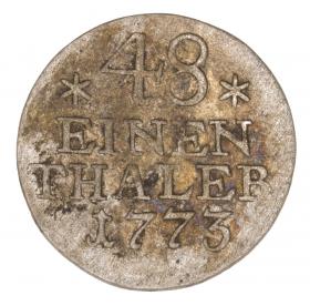 Obrazek 2 dla: 1/48 talara 1773 Fryderyk II Wielki Prusy Berlin