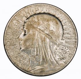 Obrazek dla: 5 złotych 1933 Głowa kobiety II RP Warszawa