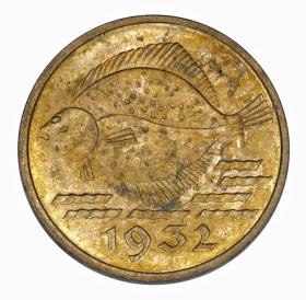 Obrazek 2 dla: 5 fenigów 1932 Wolne Miasto Gdańsk