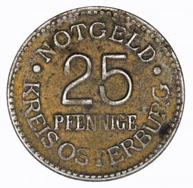 25 fenigów 1920 Osterburg Saksonia