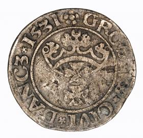 Obrazek 2 dla: Grosz 1531 Zygmunt I Stary Gdańsk