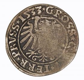 Obrazek 2 dla: Grosz pruski 1533 Zygmunt I Stary Toruń