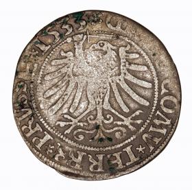 Obrazek 2 dla: Grosz pruski 1533 Zygmunt I Stary Toruń