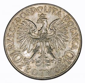 Obrazek 2 dla: 10 złotych 1933 II RP Romuald Traugutt
