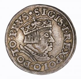 Obrazek dla: Trojak 1537 Zygmunt I Stary Gdańsk