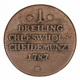 Obrazek 2 dla: 1 deiling 1787 Chrystian VII Oldenburg Szlezwik Holsztyn