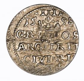 Obrazek 2 dla: Trojak 1598 Zygmunt III Waza Ryga