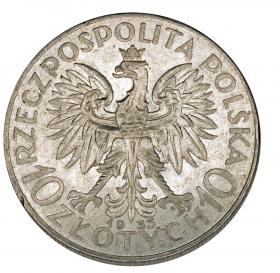 Obrazek 2 dla: 10 złotych 1933 Głowa Kobiety II RP Warszawa