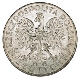 Obrazek 2 dla: 10 złotych 1933 Głowa Kobiety II RP Warszawa