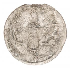 Obrazek 2 dla: 3 krajcary 1764 Fryderyk II Wielki Śląsk Wrocław B