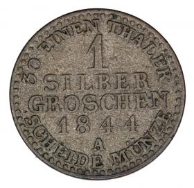 Obrazek 2 dla: 1 grosz srebrny 1844 Fryderyk Wilhelm IV Niemcy Prusy Berlin A