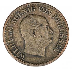 Obrazek dla: 1 grosz srebrny 1865 Wilhelm I Hohenzollern Niemcy Prusy Berlin A