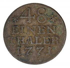 Obrazek dla: 1/48 talara 1771 Fryderyk II Wielki Niemcy Prusy Berlin