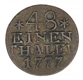 Obrazek dla: 1/48 talara 1777 Fryderyk II Wielki Niemcy Prusy Berlin