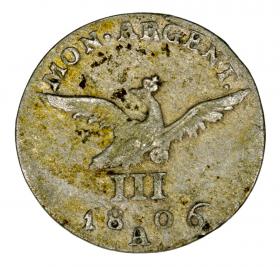 Obrazek 2 dla: 3 grosze 1806 Fryderyk Wilhelm III Niemcy Prusy Brandenburgia Berlin