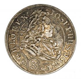 Obrazek dla: 3 krajcary 1706 Józef I Habsburg Wrocław