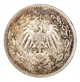 Obrazek 2 dla: 1/2 marki 1907 Wilhelm II Hohenzollern Prusy Berlin A