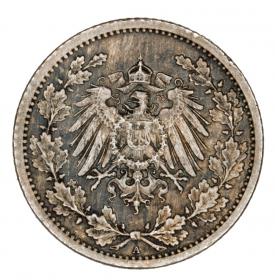 Obrazek 2 dla: 1/2 marki 1917 Wilhelm II Hohenzollern Prusy Berlin A