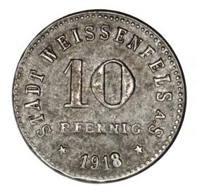 10 fenigów 1918 Weissenfels Saksonia
