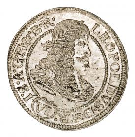 Obrazek dla: 6 krajcary 1674 Leopold I Habsburg Wrocław