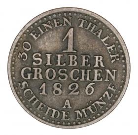 Obrazek 2 dla: 1 grosz srebrny 1826 Fryderyk Wilhelm III Prusy Berlin