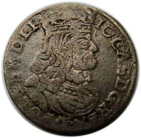 Obrazek dla: Szóstak 1661 Jan Kazimierz Poznań