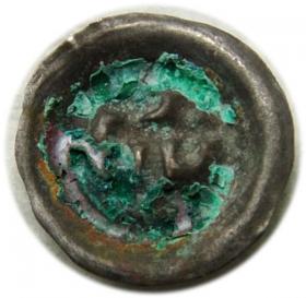 Obrazek 2 dla: Brakteat Kwadrat z krzyżami Zakon Krzyżacki