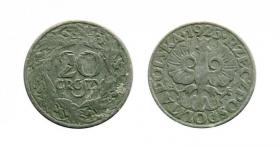 Obrazek dla: Zestaw 10 i 20 groszy 1923 Generalna Gubernia