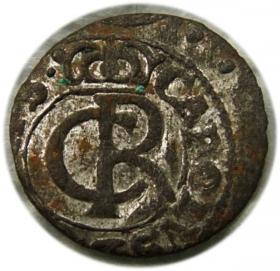 Obrazek dla: Szeląg 1662 Karol XI Liwonia