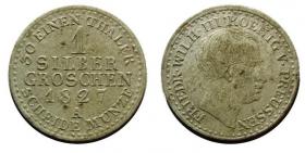 1 srebrny grosz 1827 Fryderyk Wilhelm III Prusy
