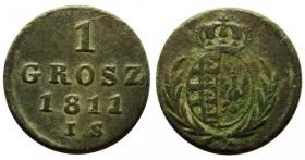 Obrazek dla: Grosz 1811 Księstwo Warszawskie Warszawa