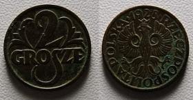 Obrazek dla: 2 grosze 1928 II RP