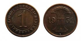 1 reichspfennig 1931 Drezno