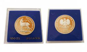 100 złotych 1979 Kozica Ochrona Środowiska srebro 