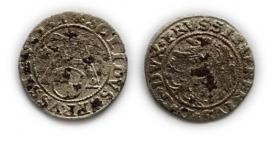 Obrazek dla: Szeląg pruski 1531 Albrecht Hohenzollern Księstwo Pruskie Królewiec