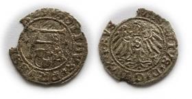 Obrazek dla: Szeląg pruski 1529 Albrecht Hohenzollern, Księstwo Pruskie Królewiec