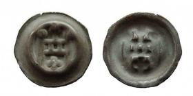 Obrazek dla: Brakteat brama z kropkami i krzyżykiem Zakon Krzyżacki