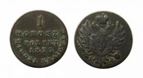 Obrazek dla: 1 grosz 1823 Królestwo Polskie pod zaborem rosyjskim