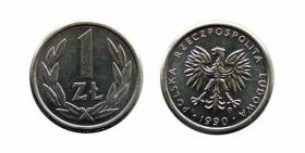 1 złoty 1990 PRL