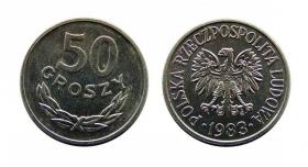 50 groszy 1983 PRL